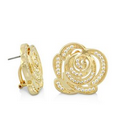 Lauren G. Adams Rose Garden French Clip Earrings (Gold)